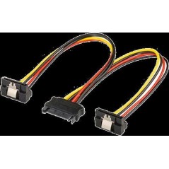Goobay 15 Pin Serial ATA Power Splitter - 20cm - Reliable Power Solution for Your Devices - Order Now!